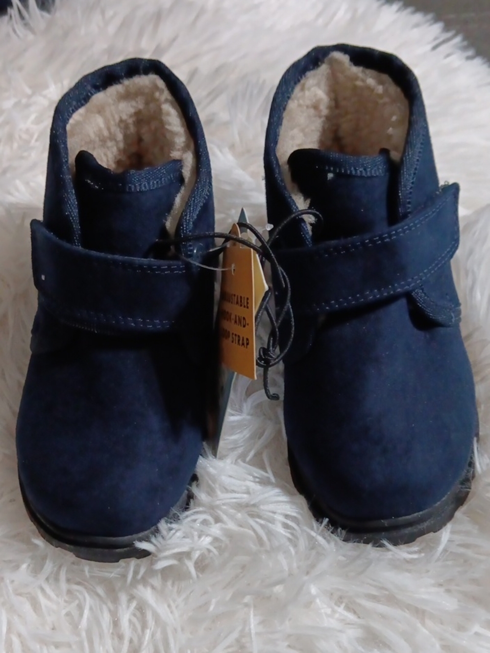 Cat & Jack Navy Blue Fleece-Lined Kids Boots
